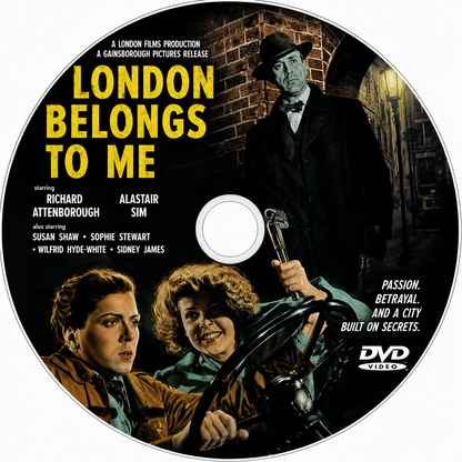 LONDON BELONGS TO ME (1948) Richard Attenborough, Public Domain DVD NO CASE