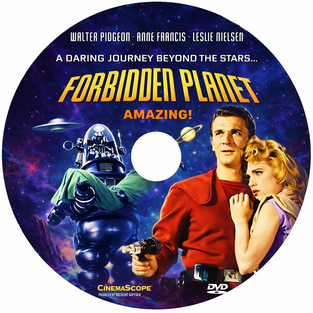 Forbidden Planet (1956) Walter Pidgeon - Public Domain DVD NO CASE