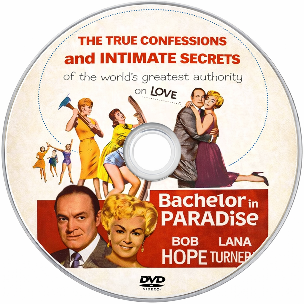BACHELOR IN PARADISE (1961) Bob Hope ,Lana Turner ,Janis Paige ,Paula Prentiss - DVD Public Domain DVD NO CASE