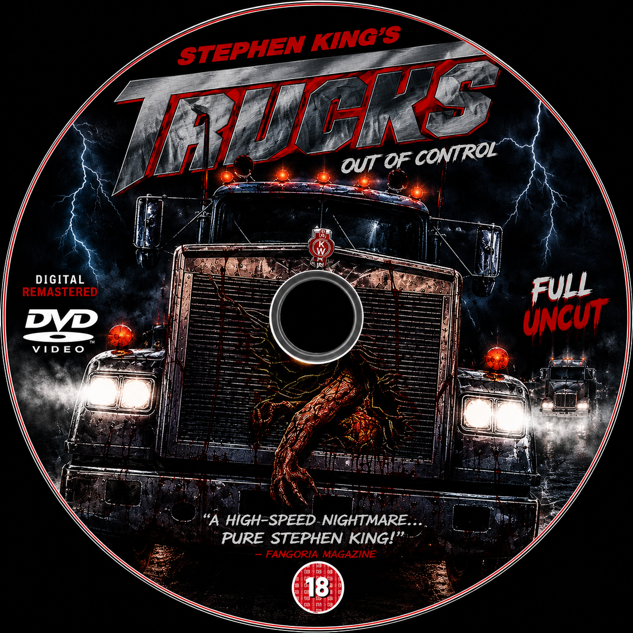 TRUCKS (1997) Timothy Busfield,Brenda Bakke,Aidan ,kene,Brendan Fletcher - PUBLIC DOMAIN DVD ONLY NO CASE