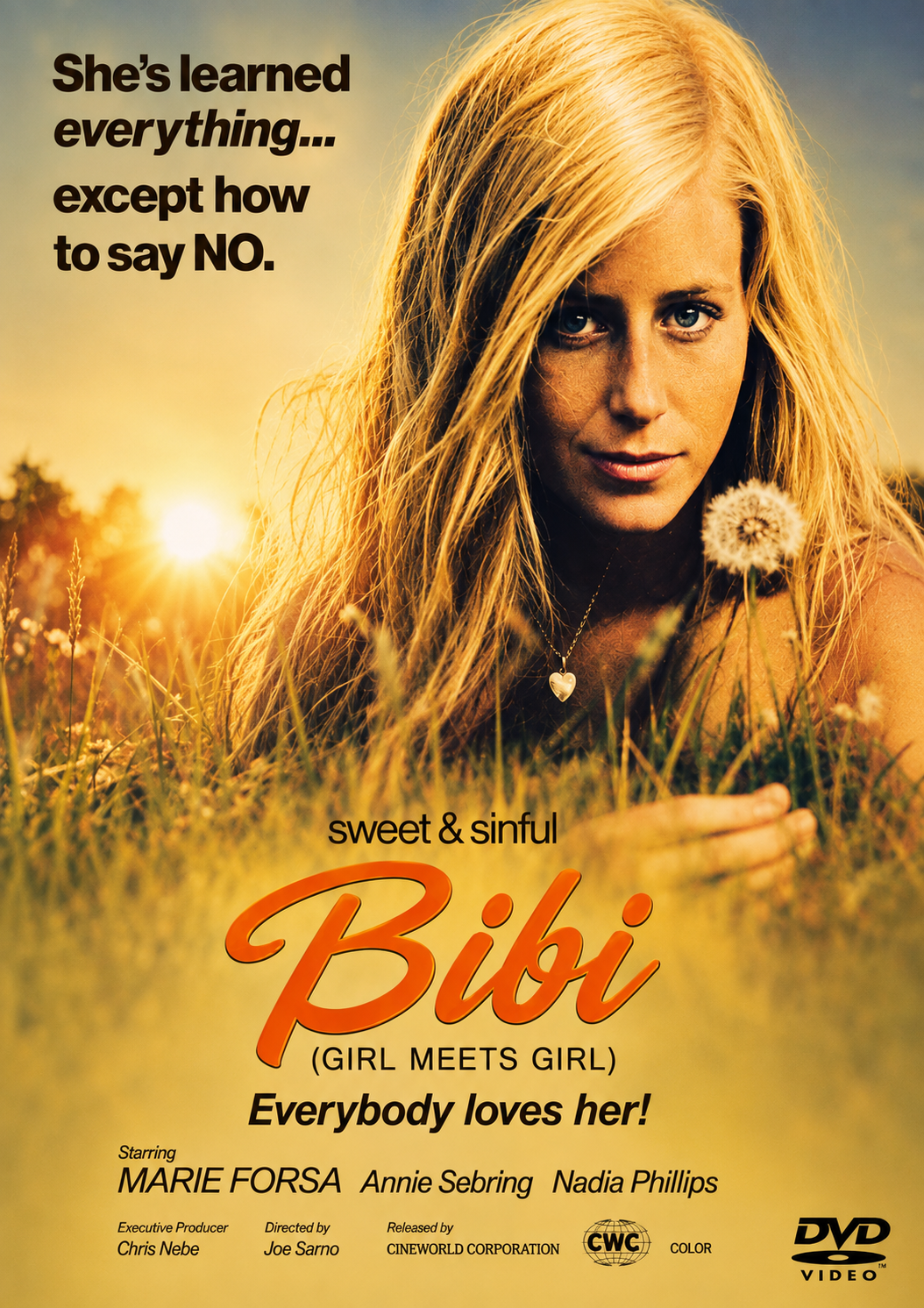 BIBI (GIRL MEETS GIRL) (18) (1974) Marie Forsa, Nadia Henkowa, Anke Syring - PUBLIC DOMAIN DVD ONLY NO CASE