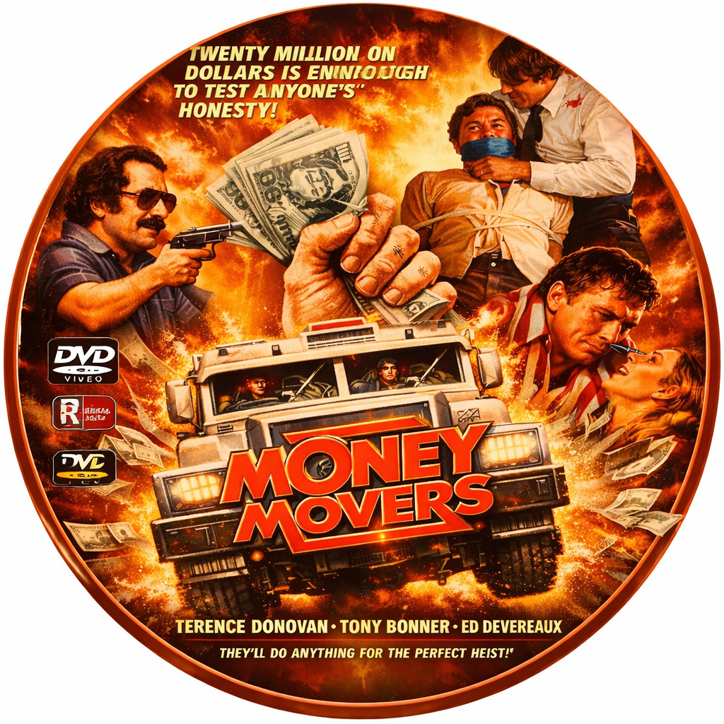 MONEY MOVERS (1978) Terence Donovan ,Tony Bonner ,Ed Devereaux  - Public Domain DVD NO CASE