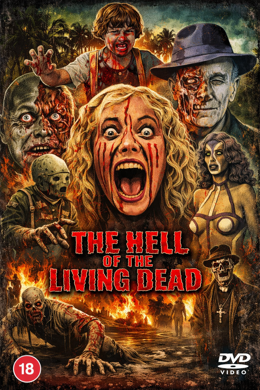 HELL OF THE LIVING DEAD (1980) Franco Giraldi, Public Domain DVD NO CASE
