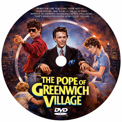 THE POPE OF GREENWICH  (1984)  Mickey Rourke,Daryl Hannah - Public Domain DVD NO CASE