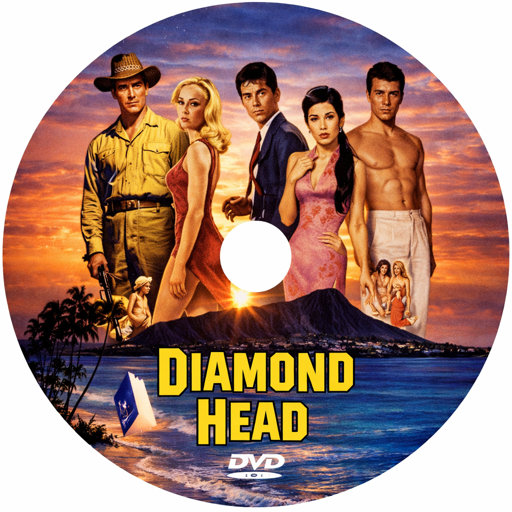 DIAMOND HEAD (1962) Charlton Heston ,Yvette Mimieux ,George Chakiris ,France Nuyen ,James Darren - Public Domain Movie DVD NO CASE