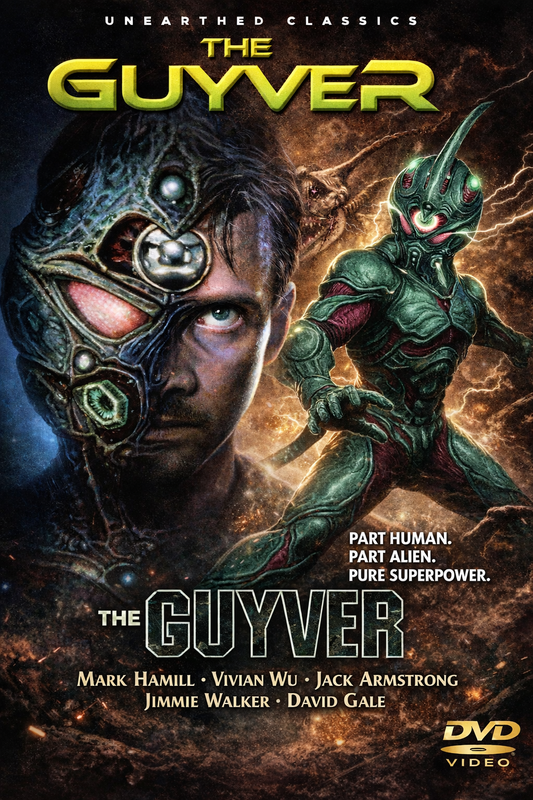 THE GUYVER (1991) Mark Hamill, Vivian Wu, Jack Armstrong,Jimmie Walker, David Gale - Public Domain Movie DVD NO CASE