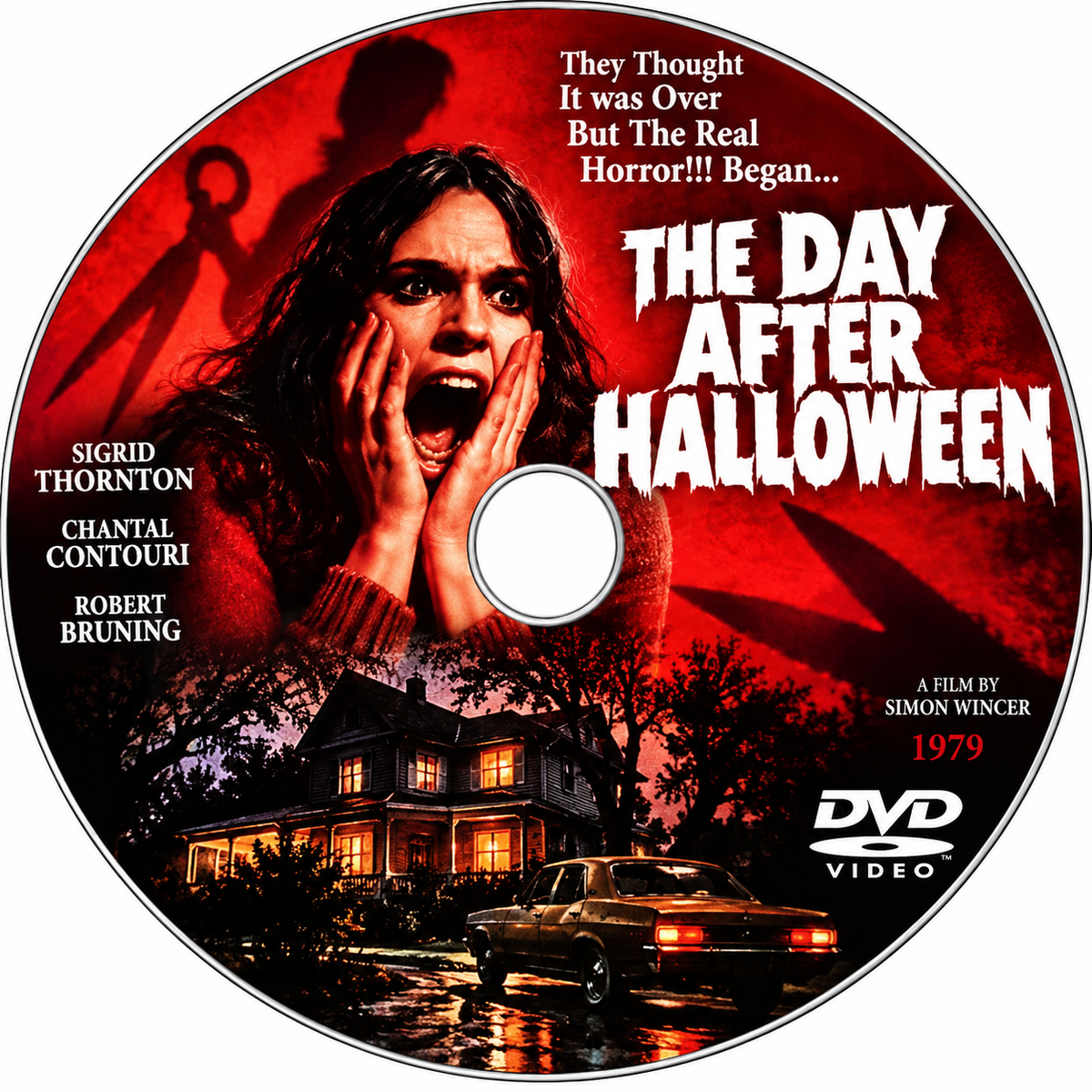 THE DAY AFYER HALLOWEEN (1979) Starring - Sigrid Thornton, Chantal Contouri, Robert Bruning, Hugh Keays-Byrne, Vincent Gil - PUBLIC DOMAIN DVD ONLY NO CASE
