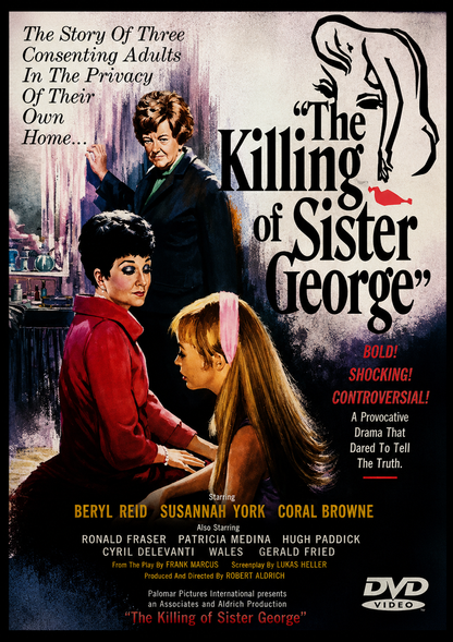 THE KILLING SISTER GEORGE (1968) Starring - Beryl Reid • Susannah York • Coral Browne • Ronald Fraser • Patricia Medina • Hugh Paddick • Cyril Delevanti - Public Domain Movie DVD NO CASE