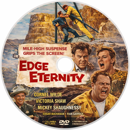 EDGE OF ETERNITY (1959) Cornel Wilde ,Victoria Shaw ,Mickey Shaughnessy   - DVD Public Domain DVD NO CASE
