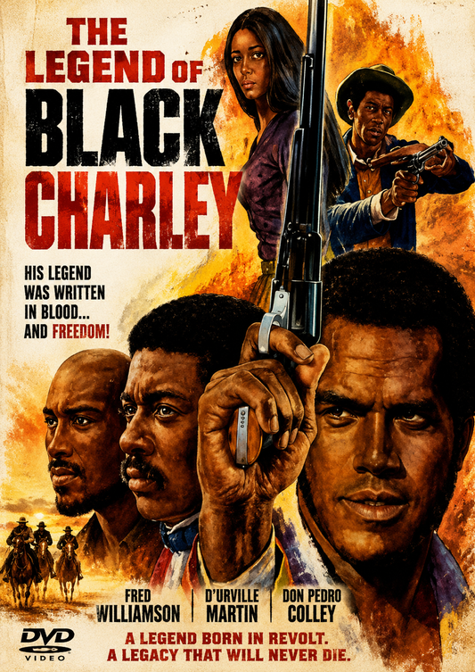 THE LEGEND OF NIGGER CHARLEY (BLACK CHARLEY FOR TV) (1972) Fred Williamson, D'Urville Martin, Don Pedro Colley - DVD NO CASE