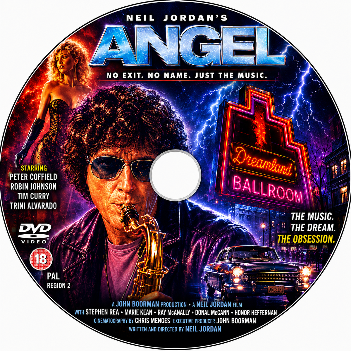 ANGEL (1982) Veronica Quilligan,Stephen Rea,Alan Devlin - RARE DELETED DVD ONLY NO CASE