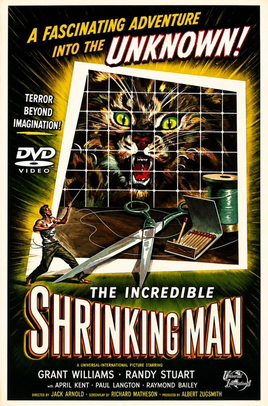THE INCREDIBLE SHRINKING MAN (1957) Grant Williams, Randy Stuart, April Kent ,Paul Langton, Raymond Bailey - VERY RARE DELETED TITLE ! - DVD NO CASE