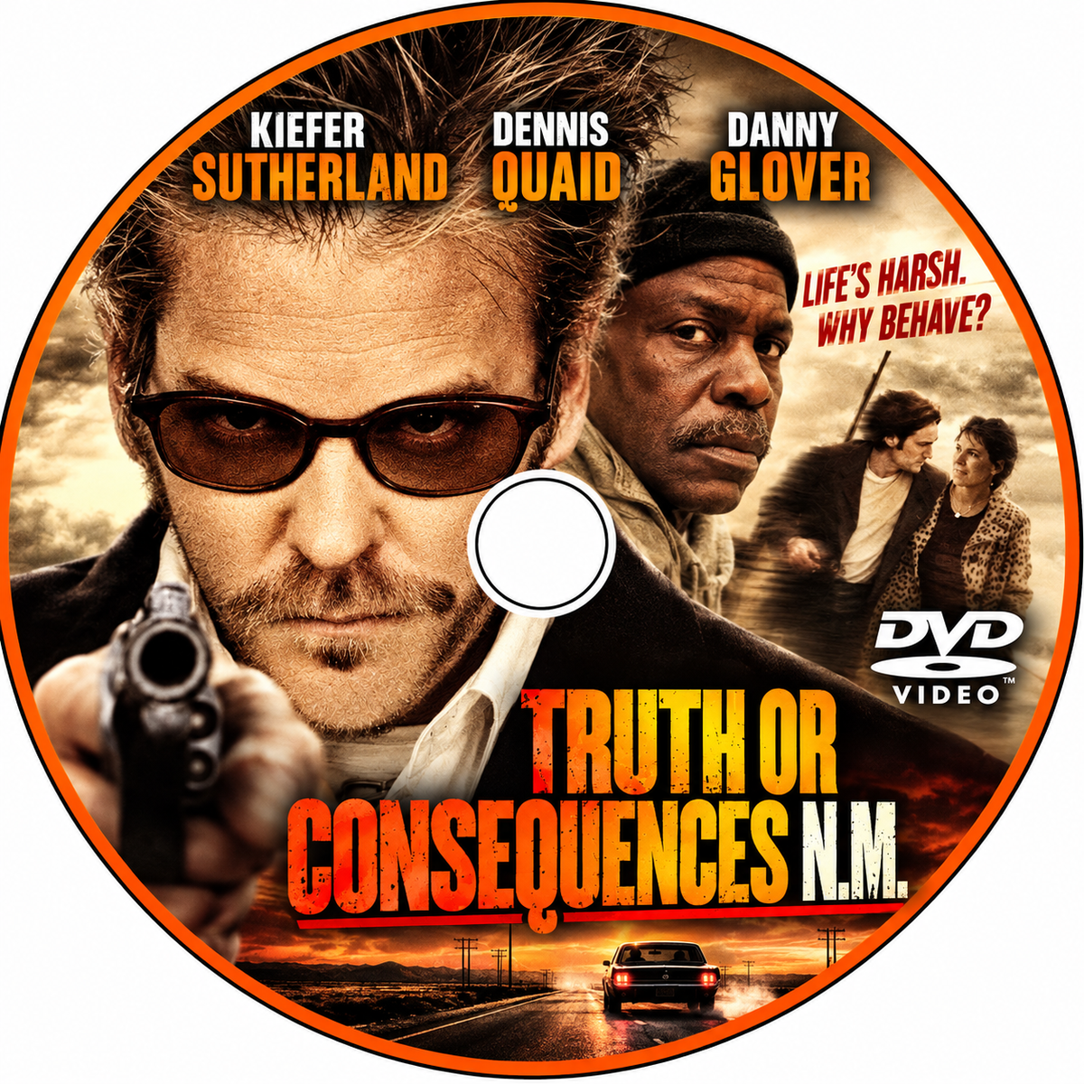 TRUTH OR CONSEQUENCES N.M. (1997) Kiefer Sutherland, Vincent Gallo, Mykelti Williamson, Kevin Pollak, Kim Dickens, Max Perlich, Rod Steiger and Martin Sheen - DELETED DVD ONLY NO CASE (Copy)