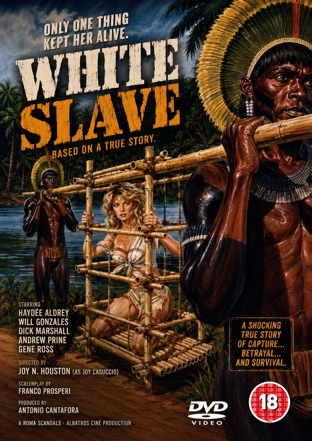 WHITE SLAVE (1985) Elvire Audray, Will Gonzalez, Dick Campbell, Andrea Coppola - DVD NO CASE
