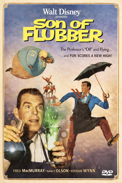 SON OF FLUBBER (1963) Nancy Olson,Keenan Wynn,Tommy Kirk,Joanna Moore,Leon Ames,Ken Murray - Public Domain DVD NO CASE