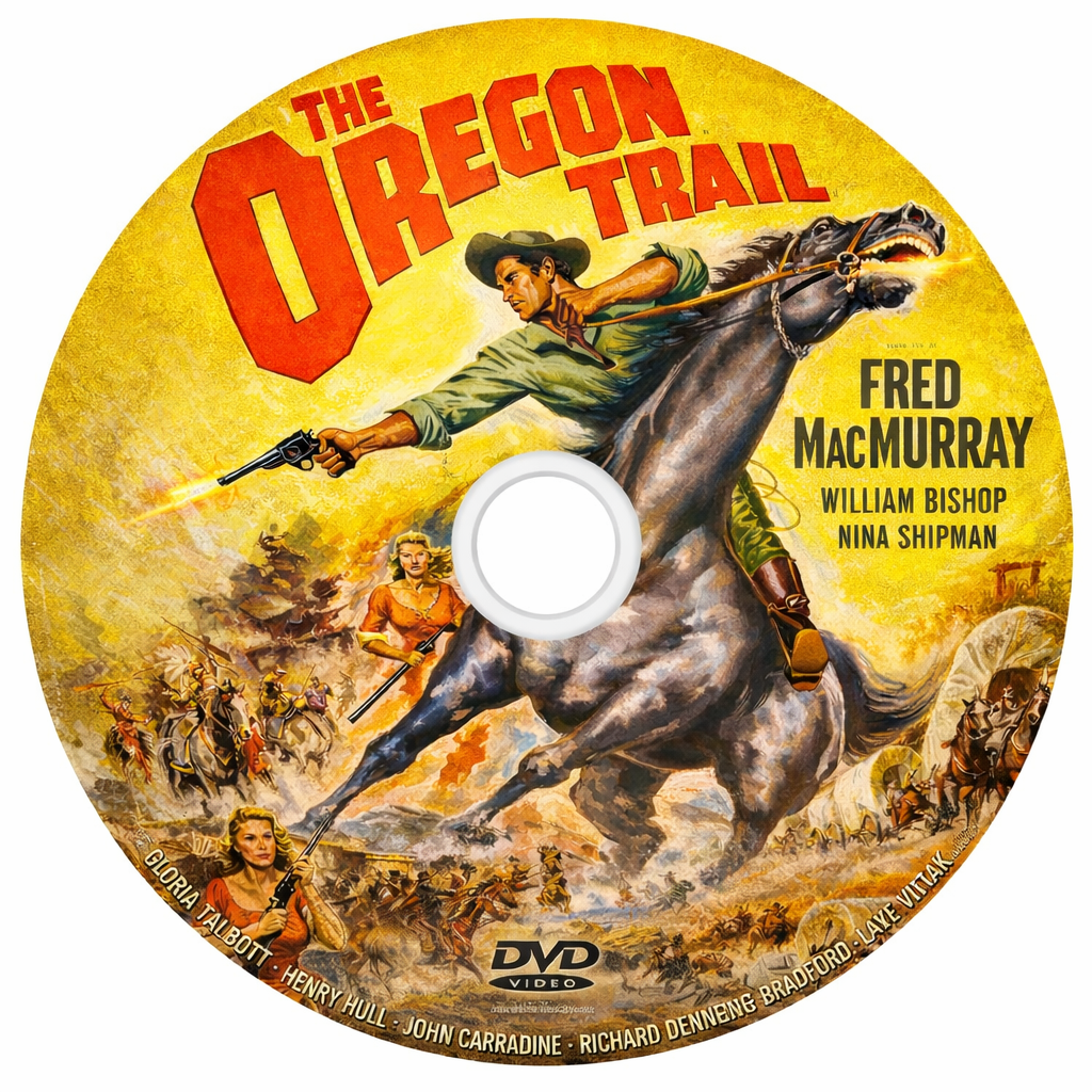 THE OREGON TRAIL (1959) Gloria Talbott, Nina Shipman - Public Domain DVD NO CASE