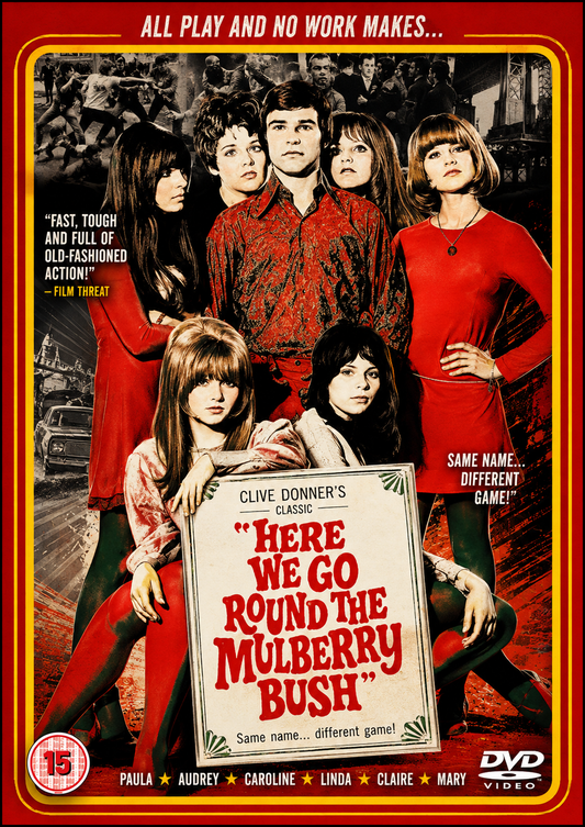 HERE WE GO ROUND THE MULBERRY BUSH (1968) Barry Evans,Judy Geeson,Angela Scoular - Public Domain DVD NO CASE RARE !