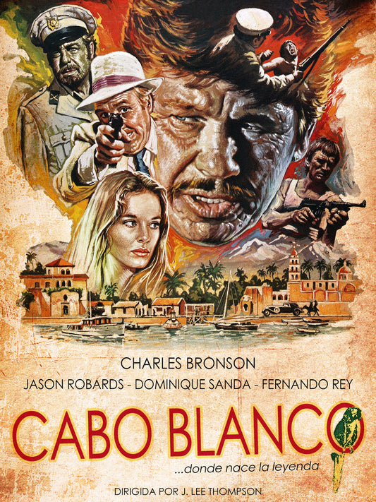 CABO BLANCO (1980) Starring - Charles Bronson,Jason Robards,Dominique Sanda,Fernando Rey,Simon MacCorkindale - RARE DELETED  DVD NO CASE
