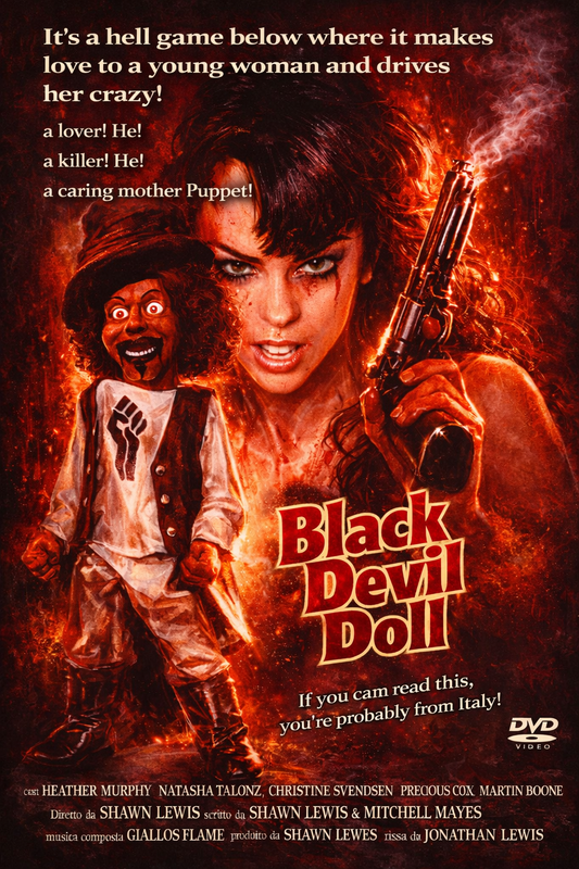 BLACK DEVIL DOLL (1984) Shirley L. Jones, Gladys Ames, Bernard Brown - Public Domain Movie DVD NO CASE