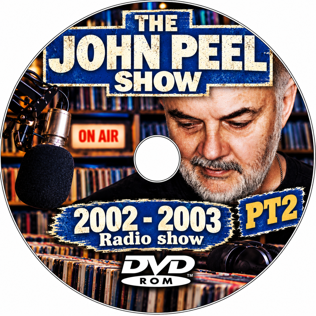 THE JOHN PEEL RADIO SHOW - 2002-2003 x4 DVDROM COLLECTION  - Retro Old Time Radio Shows MP3 DVDROM