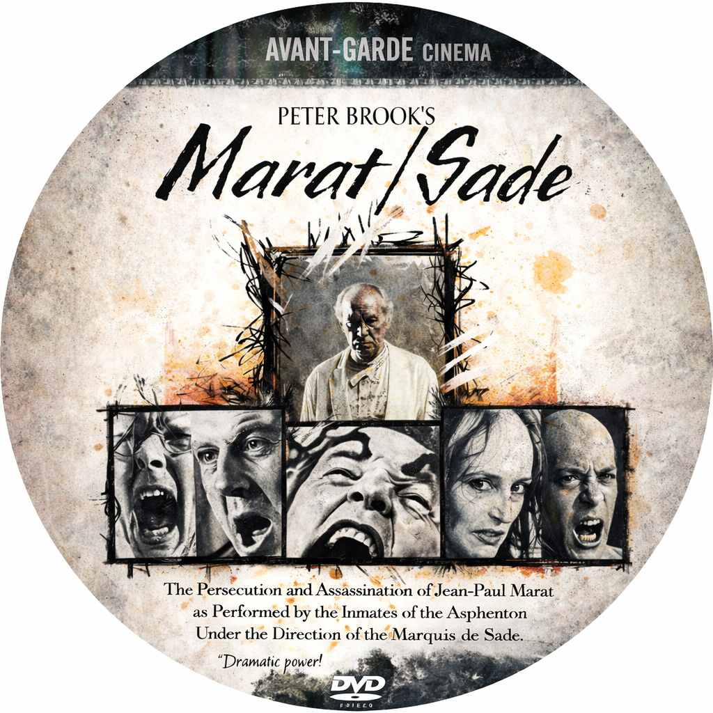 MARAT SADE (1967) Patrick Magee - DVD, Public Domain DVD NO CASE
