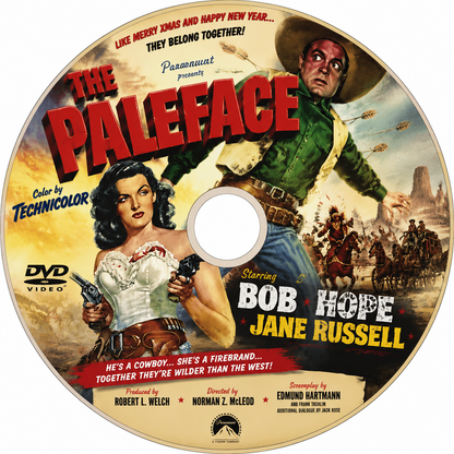 THE PALEFACE (1948) Bob Hope ,Marilyn Maxwell ,Lloyd Nola - Public Domain Movie DVD NO CASE