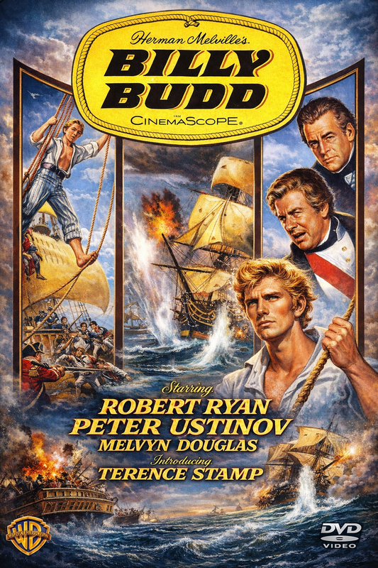 BILLY BUDD  (1962) Terence Stamp, Peter Ustinov - Public Domain DVD NO CASE