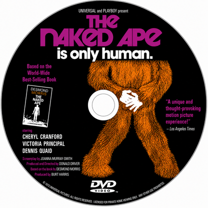 THE NAKED APE (1973) - Starring - Dennis Oliveri, Victoria Principal - PUBLIC DOMAIN DVD ONLY NO CASE