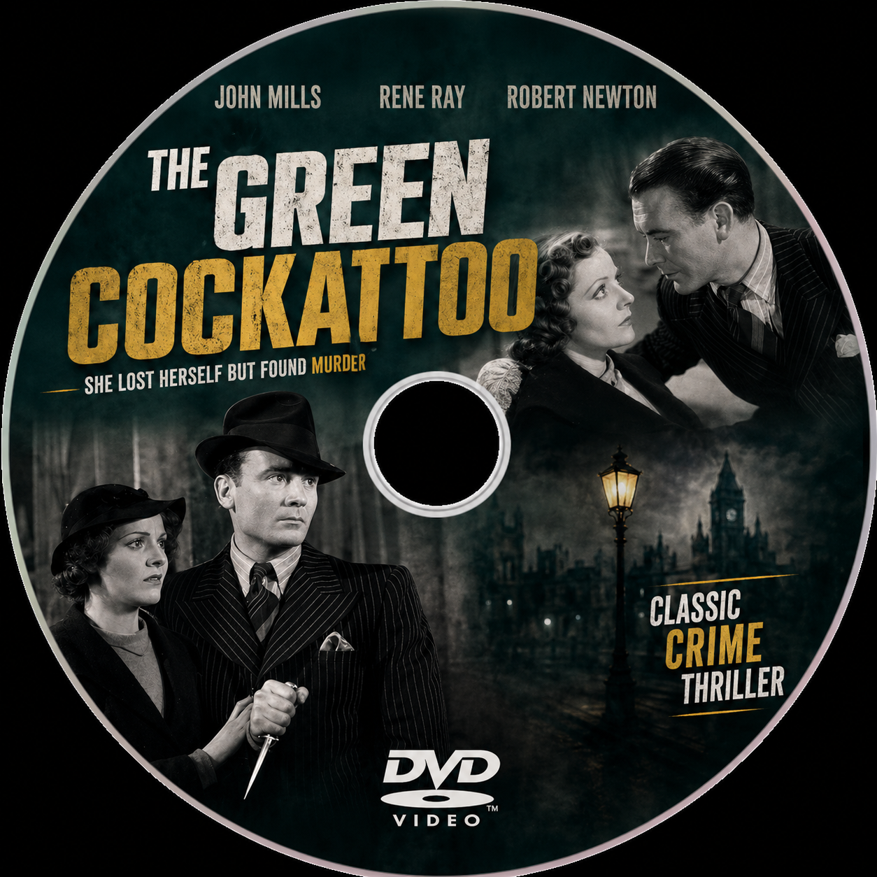 THE GREEN COCKATOO (1937) John Mills - Publs, Rene Ray - Public Domain DVD NO CASE
