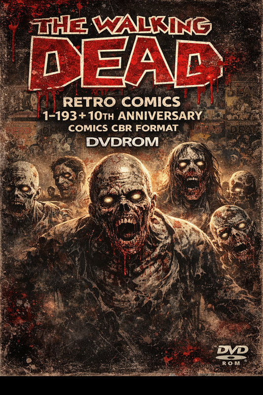 THE WALKING DEAD - RETRO COMICS  1-193+10th Anniversary COMICS CBR Format DVDROM