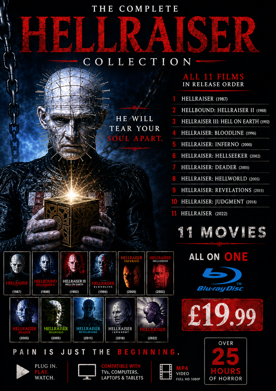 HELLRAISER — 11 MOVIE COLLECTION ON BLU-RAY