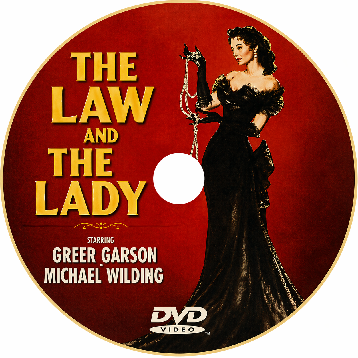 THE LAW AND THE LADY (1951) Greer Garson - Public Domain Movie DVD NO CASE