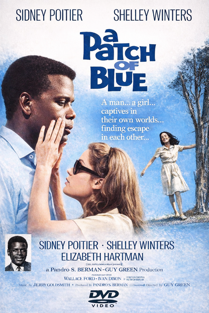 A PATCH OF BLUE (1965) Sidney Poitier ,Shelley Winters ,Elizabeth Hartman ,Wallace Ford - Public Domain Movie DVD NO CASE