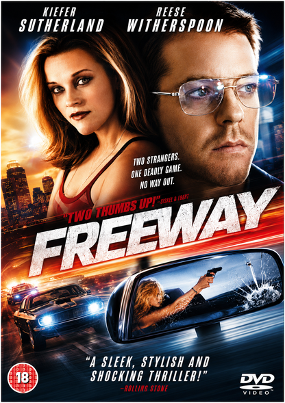 FREEWAY (1996) Kiefer Sutherland, Brooke Shields, Amanda Plummer, Reese Witherspoon - Public Domain Movie DVD NO CASE