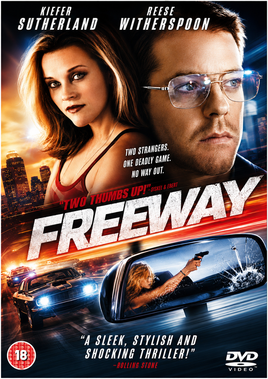 FREEWAY (1996) Kiefer Sutherland, Brooke Shields, Amanda Plummer, Reese Witherspoon - Public Domain Movie DVD NO CASE
