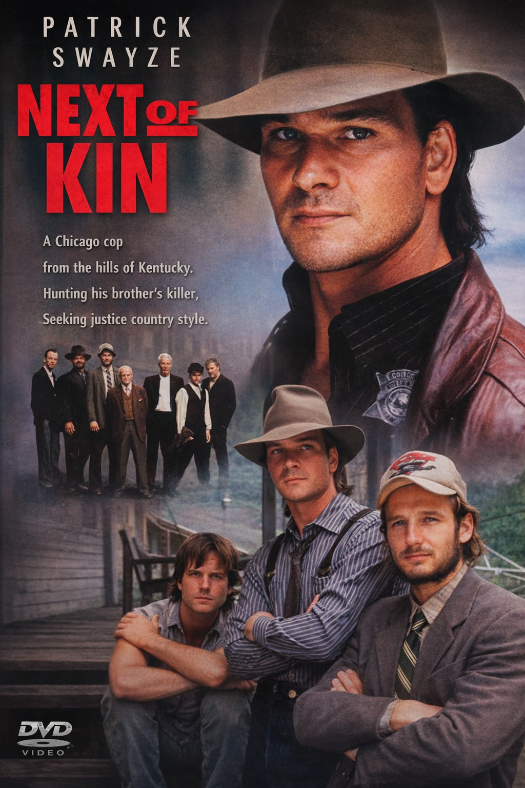 NEXT OF KIN (1989) Patrick Swayze,Helen Hunt,Bill Paxton,Liam Neeson - DVD-Public Domain DVD NO CASE