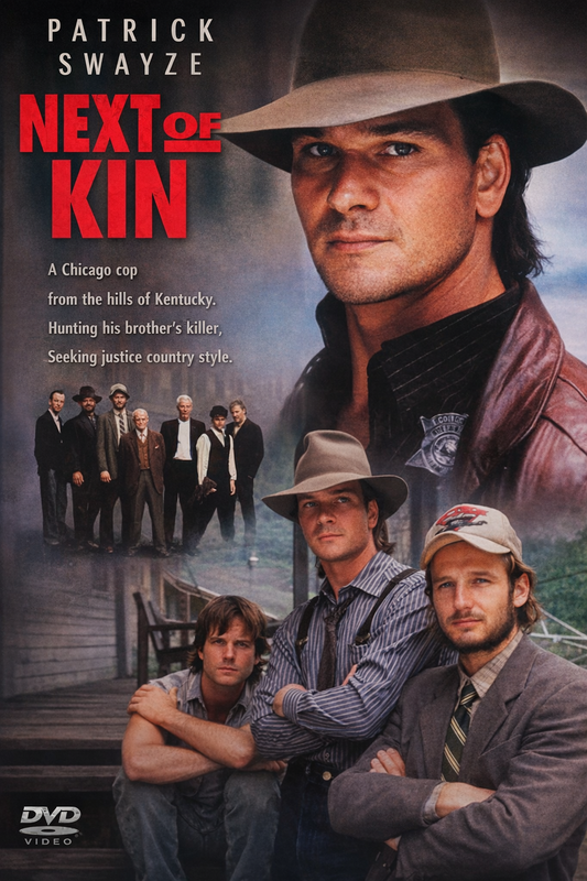 NEXT OF KIN (1989) Patrick Swayze,Helen Hunt,Bill Paxton,Liam Neeson - DVD-Public Domain DVD NO CASE