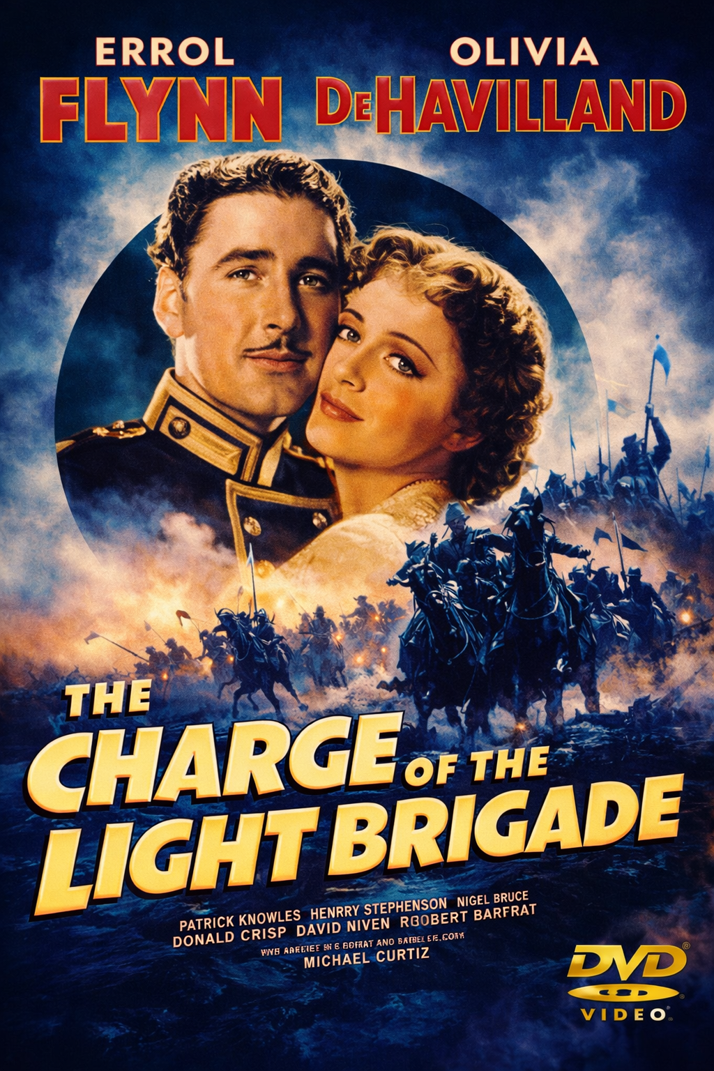 The Charge Of The Light Brigade (1936) B&W - DVD, Public Domain DVD NO CASE
