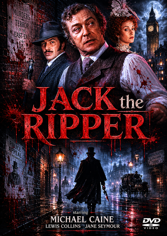 JACK THE RIPPER (1988) Michael Caine, Lewis Collins, Jane Seymour - VERY RARE DELETED TITLE ! - DVD NO CASE