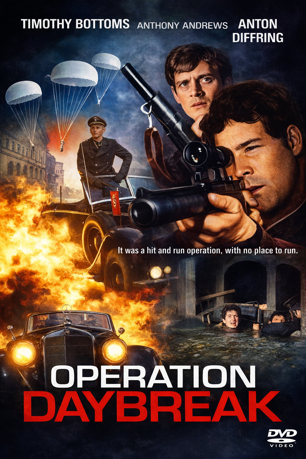 OPERATION DAYBREAK + Subtitles if required (1975) Lewis Gilbert, Public Domain DVD NO CASE