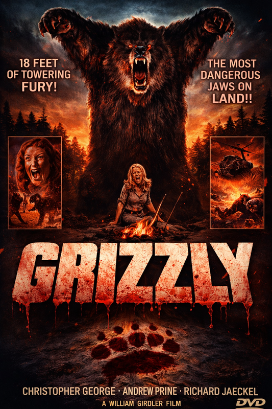 GRIZZLY (1976) Andrew Prine - DVD, Public Domain DVD NO CASE