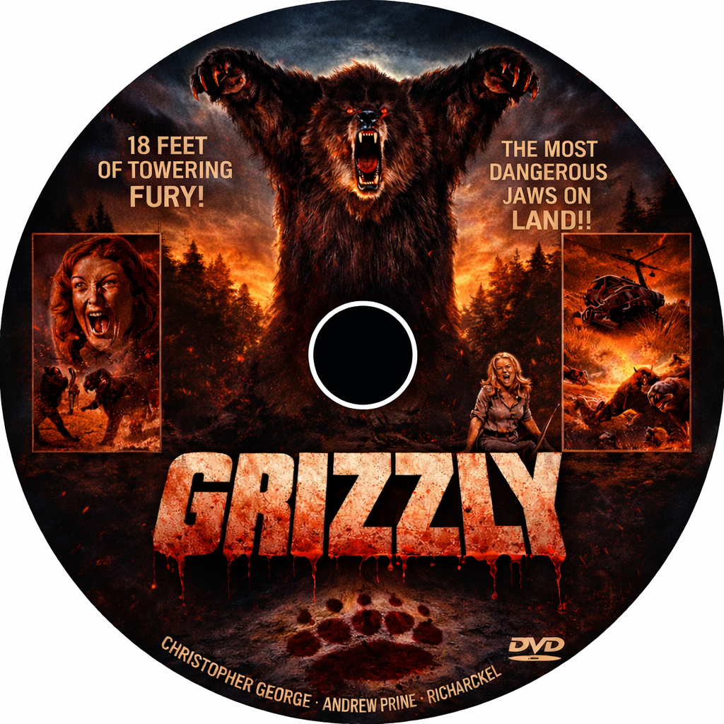 GRIZZLY (1976) Andrew Prine - DVD, Public Domain DVD NO CASE