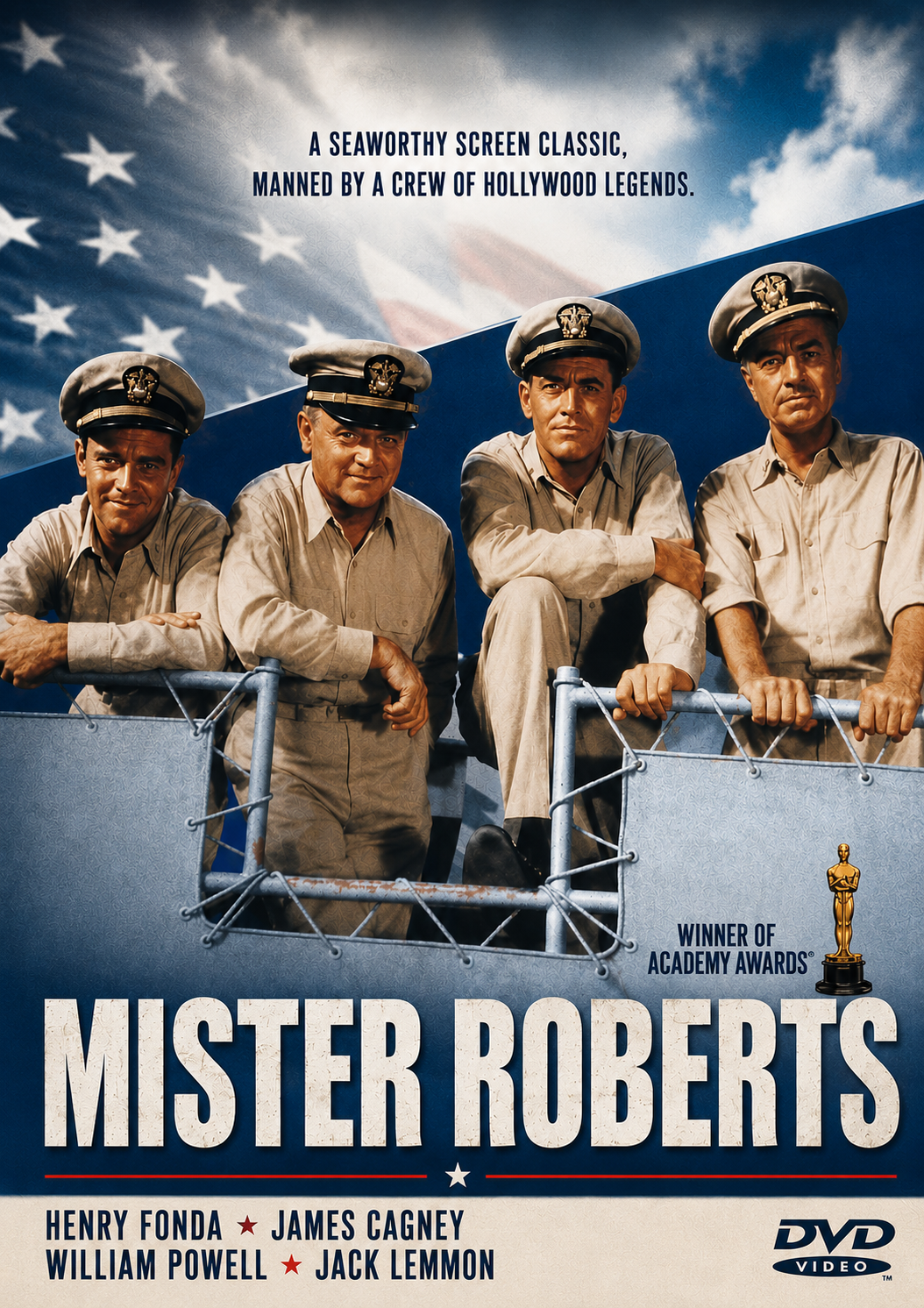 MISTER ROBERTS (1955) - DVD - Henry Fonda - Public Domain DVD NO CASE