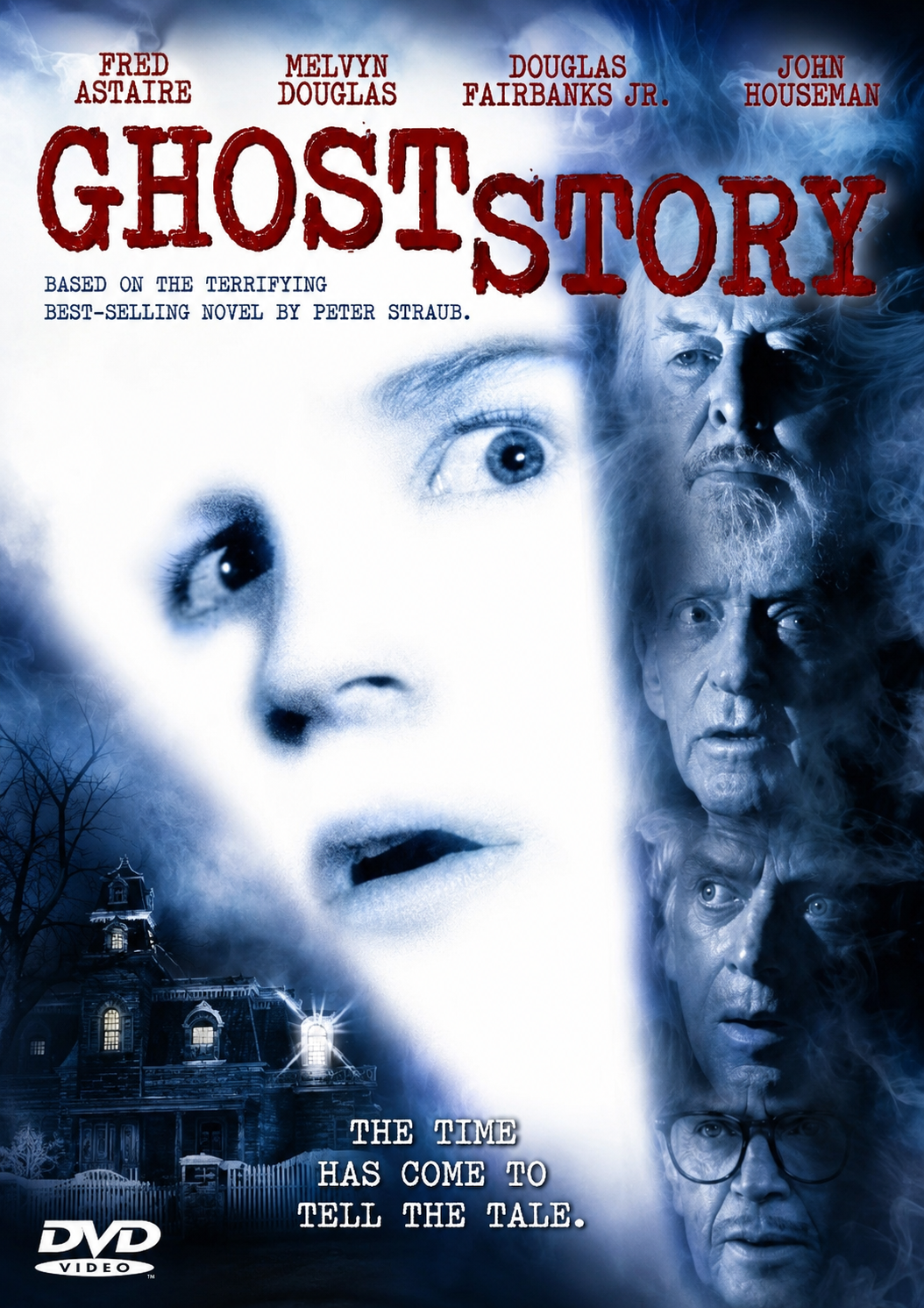 GHOST STORY (1981) Fred Astaire,Melvyn Douglas,Douglas Fairbanks Jr. - Public Domain DVD NO CASE