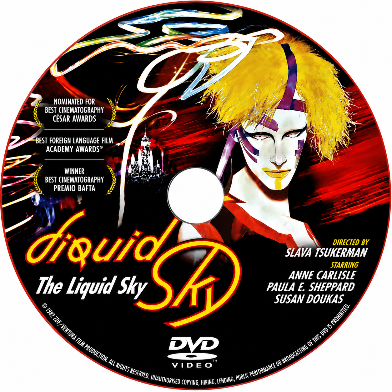 LIQUID SKY (18) (1982) Anne Carlisle,Paula E. Sheppard - Public Domain DVD NO CASE