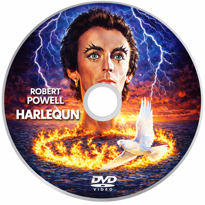 HARLEQUIN (1980) Robert Powell, David Hemmings, Carmen Duncan, Broderick Crawford - Public Domain Movie DVD NO CASE (Copy)