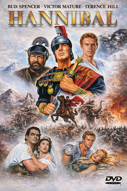 HANNIBAL (1959) Victor Mature ,Gabriele Ferzetti ,Rita Gam ,Milly Vitale - Public Domain DVD NO CASE