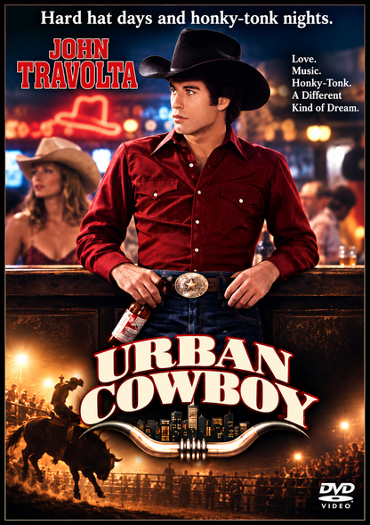 URBAN COWBOY (1980) John Travolta • Debra Winger • Scott Glenn • Madolyn Smith • Barry Corbin • Brooke Alderson - PUBLIC DOMAIN DVD ONLY NO CASE