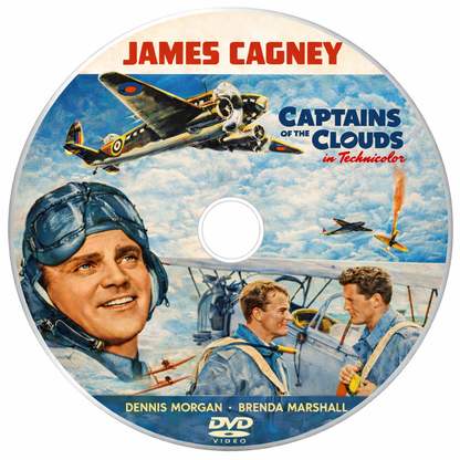"Captains of The Clouds" (1942) James Cagney, Public Domain DVD NO CASE