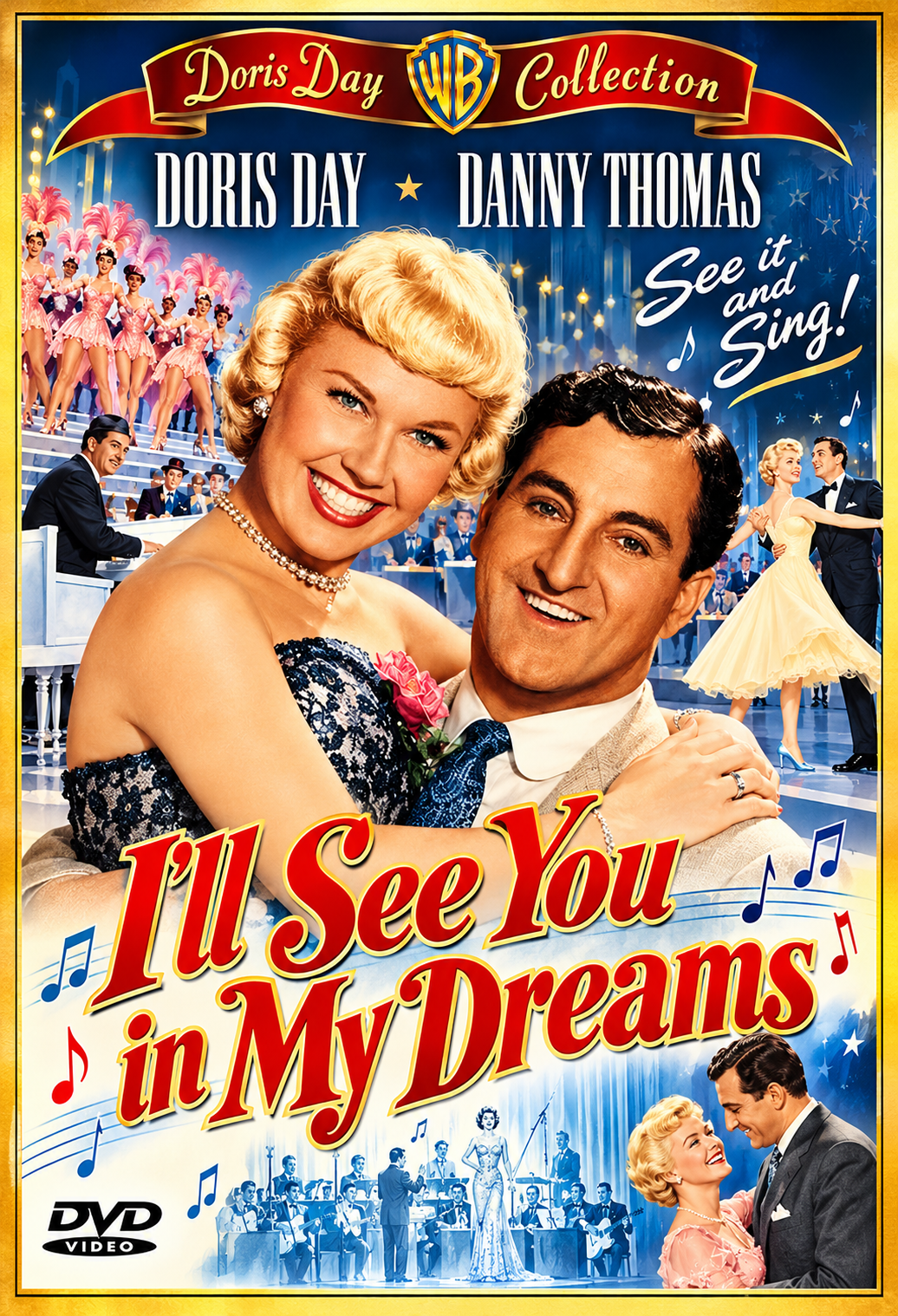 I'LL SEE YOU IN MY DREAMS (1951) Doris Day • Danny Thomas • Frank Lovejoy • Patrice Wymore • James Gleason • Mary Wickes - PUBLIC DOMAIN DVD ONLY NO CASE
